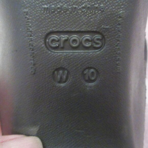 Crocs Cyprus IV High Heel Sandals Size 10 Black Slip On Comfort Platform Dressy - Picture 12 of 12